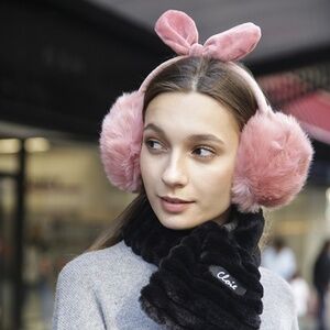 Pink Faux Fur Ear Muffs